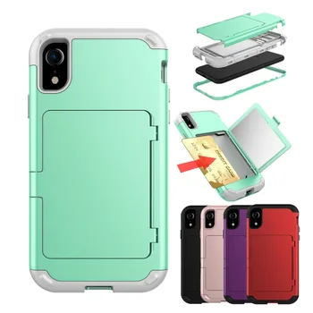 

Heavy duty Silicone + PC Case for iPhone X XS Max Shockproof Tough Hybrid Anti Shock Heavy Duty Armor Phone bag for iPhone XR
