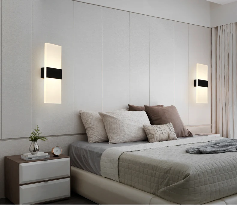 Современные светодиодный настенный светильник Спальня Wandlamp Ванная комната арматура светильника для зеркала бра из алюминия стены лампы
