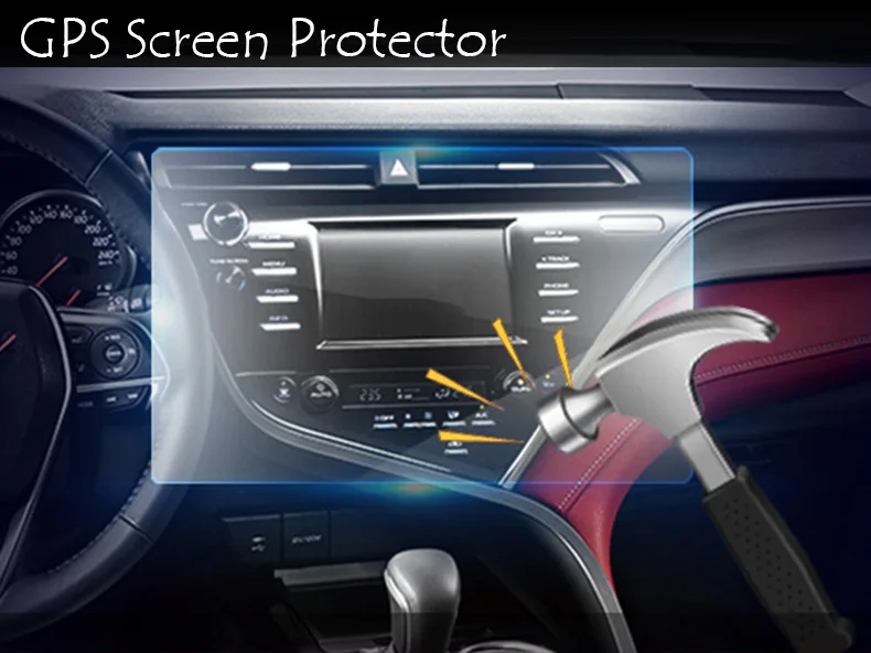 Buy Car Navigation Tempered Glass Screen Protector