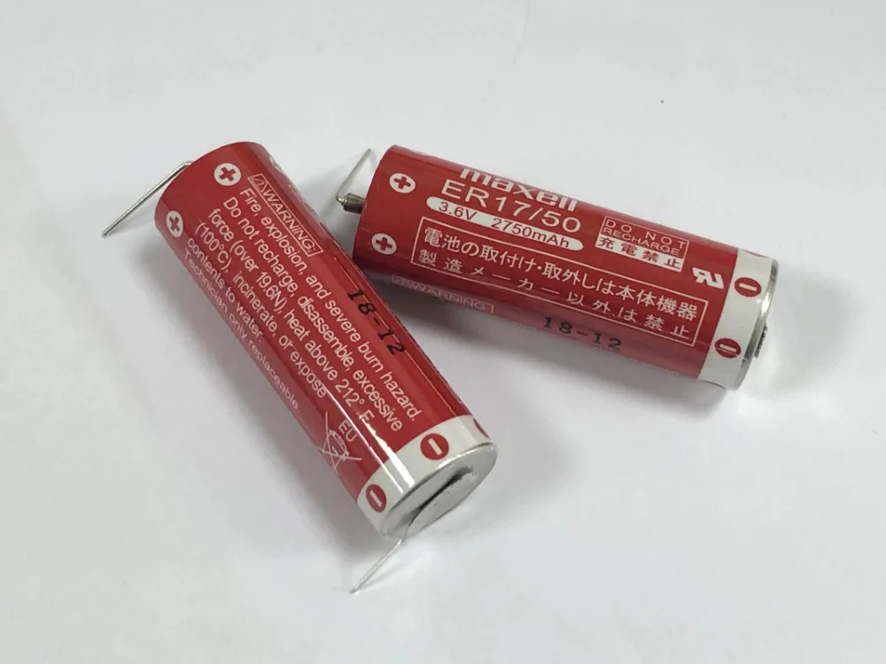 5 шт./лот Новый настоящий Maxell ER17/50 3,6 V 2750 MAH ПЛК промышленных Управление Рогатые литий-ионный Батарея батареи
