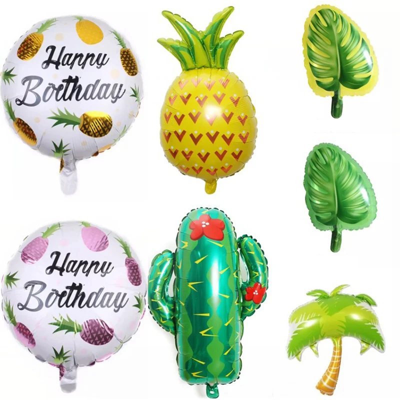 

1Pc Tree Leaves Balloons Hot Summer Theme Party Decorations Monstera Turtle leaves for Wedding Birthday Balloon