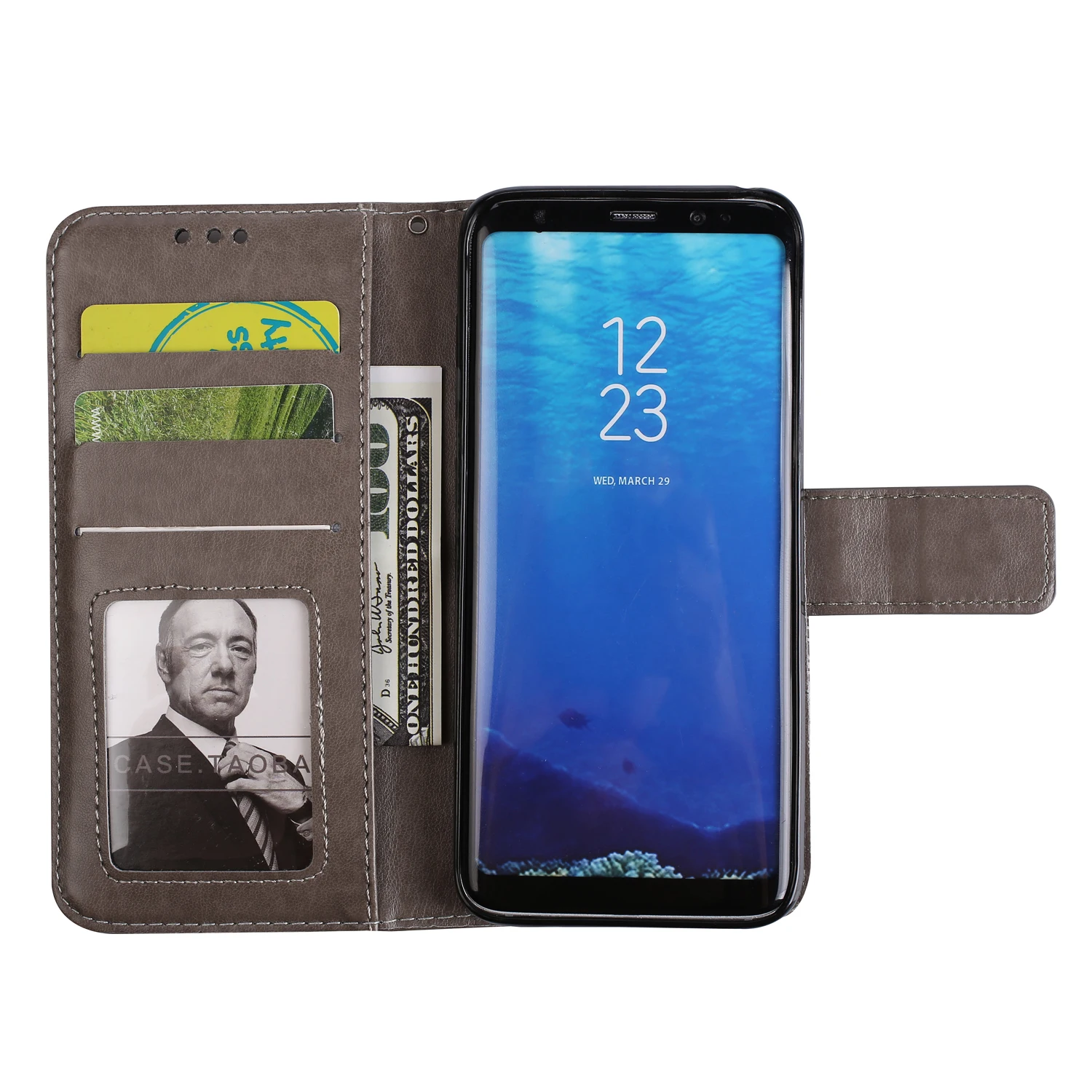 Флип чехол для Samsung Galaxy S8 S 8 цветочный телефона кожаный G950F SM G950FD G950D G950N мобильный