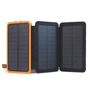 

ALLPOWERS 3 Folding Solar Charger Solar Power Bank 10000mAh Rechargeable External Solar Battery for Iphone Ipad Xiaomi ect.