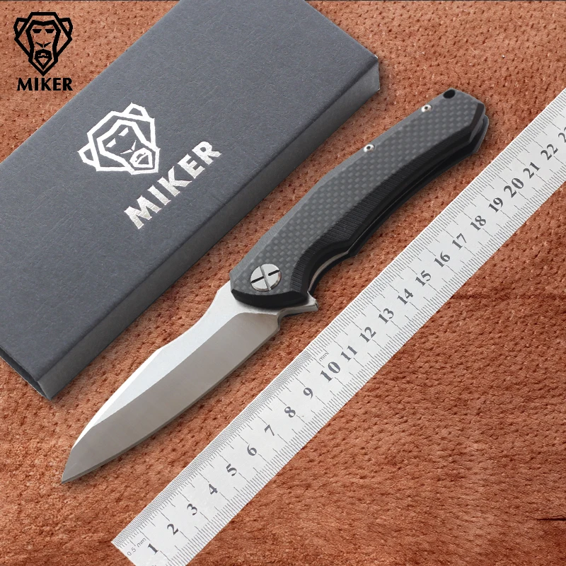 Высокое качество, MIKER ZT0850 складной нож, D2 лезвие, углеродное волокно ручка самолет подшипник, Кемпинг Охота фрукты Карманные Ножи EDC инструменты