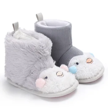 

Fashion cute cartoon baby toddler First Walkers Baby Shoes baby boy girl soft snow boots baby shoes