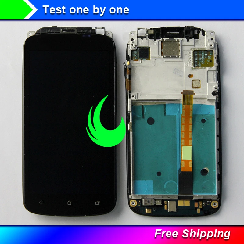original quality for htc one s pj40100 lcd display touch screen digitizer assembly with frame bezel for htc one s lcd display