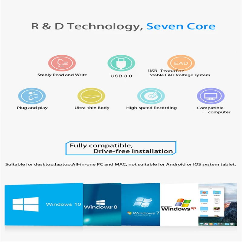 KuWFi USB 3.0 External Slot In Load CD DVD RW Optical Drive Burner Superdrive For Laptop PC Macbook KuWFi USB 3.0 External Slot In Load CD DVD RW Optical Drive Burner Superdrive For Laptop PC Macbook