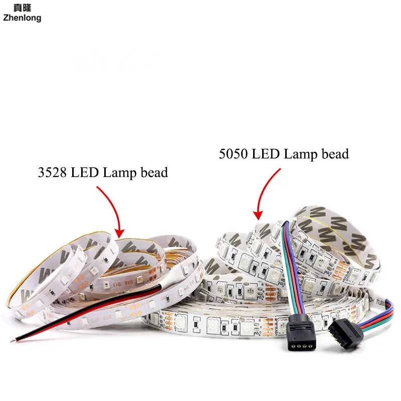 Zhenlong 5 м 300 светодиодов водонепроницаемый RGB светодиодный светильник 3528 5050 DC12V 60