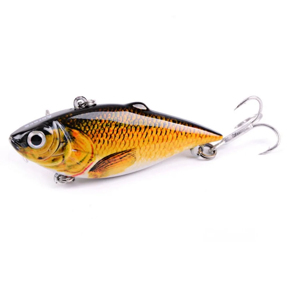 

1PC VIB 6.5CM 8.6G Fishing Lure Winter Sinking Hard Bait VIB Pesca Hooks Fish Wobbler Crankbait Tackle For Bass Carp