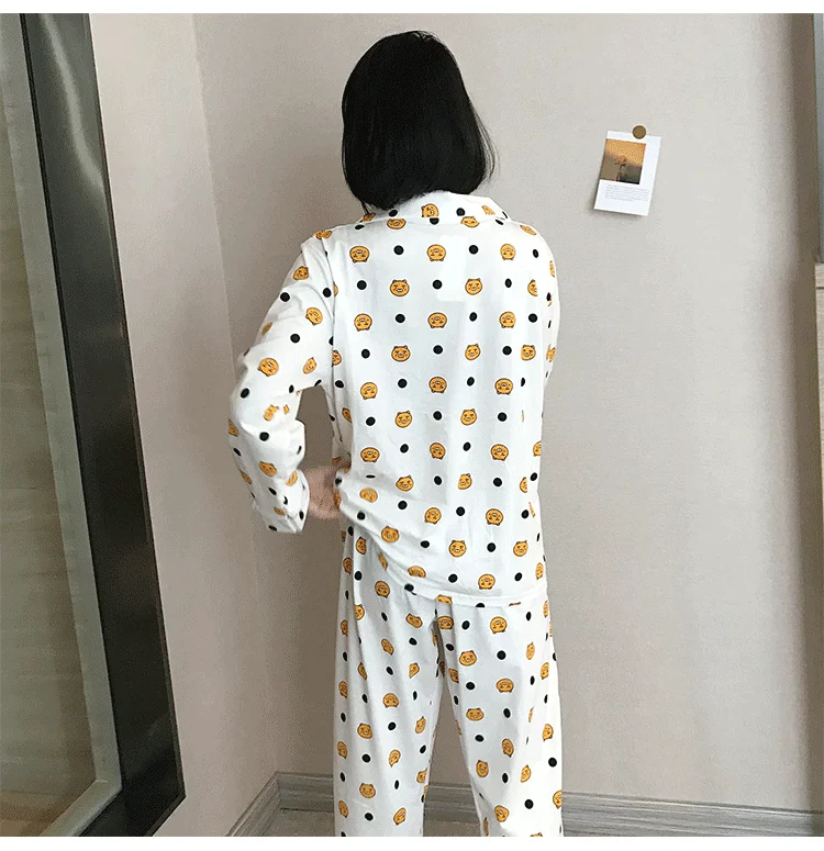 Kpop Blackpink/Новинка 2019 года, уличная Хлопковая пижама в стиле Харадзюку для женщин и мужчин, весенне-осенний комплект для сна, пижама для