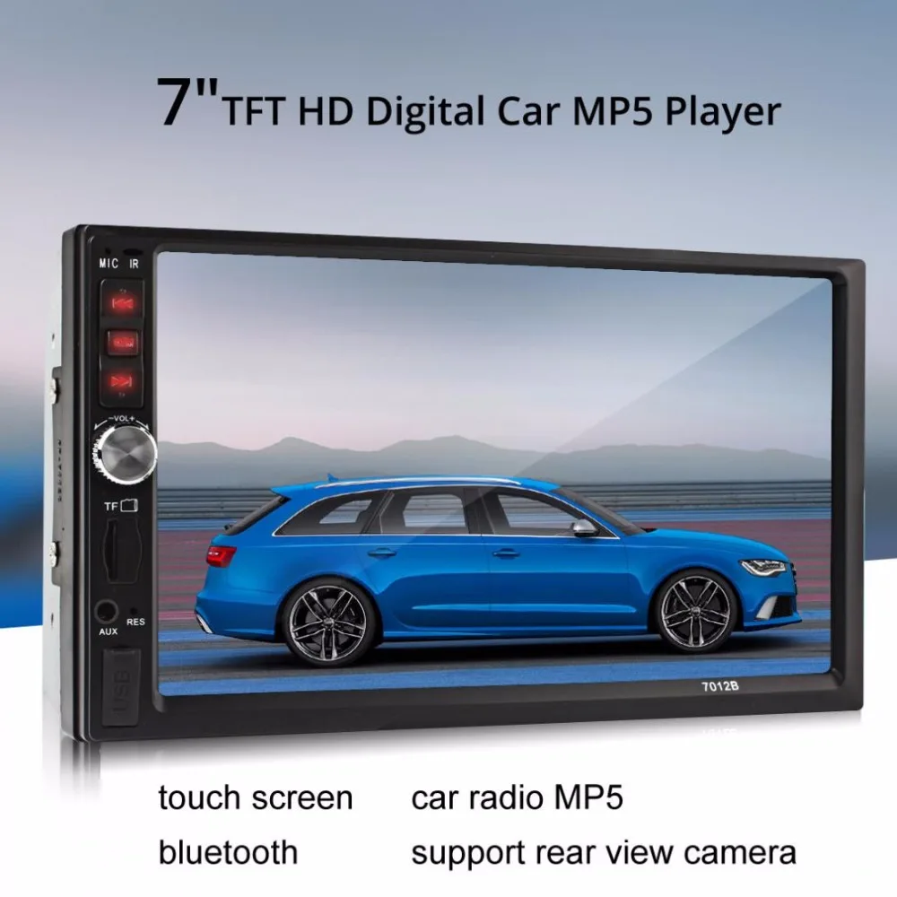

Vehicle Audio DVD Player 7012B 7 Inch Bluetooth Screen Car Audio MP5 Player 12V Auto 2-Din Support AUX FM USB SD MMC