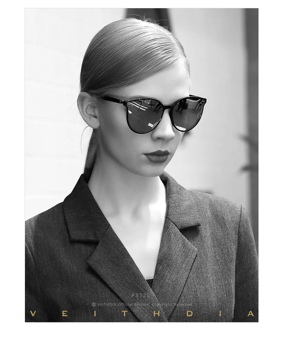 VEITHDIA Brand Photochromic Womens Sunglasses Polarized Mirror Lens Vintage Day Night Dual Sun Glasses Female For Women 8520 big black sunglasses