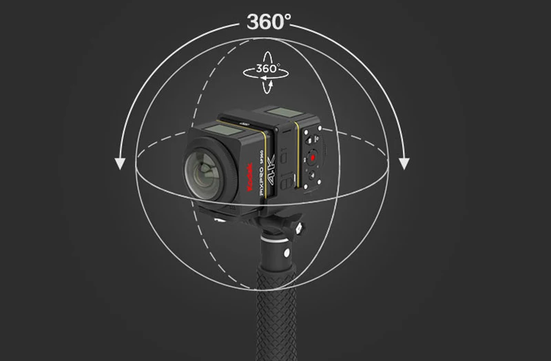  PixPro SP360 4K 3840x2160 30fps Gimbal Camera Action Cam FPV 8 MEGA Wifi/NFC 56min 4k LCD Screen Fo