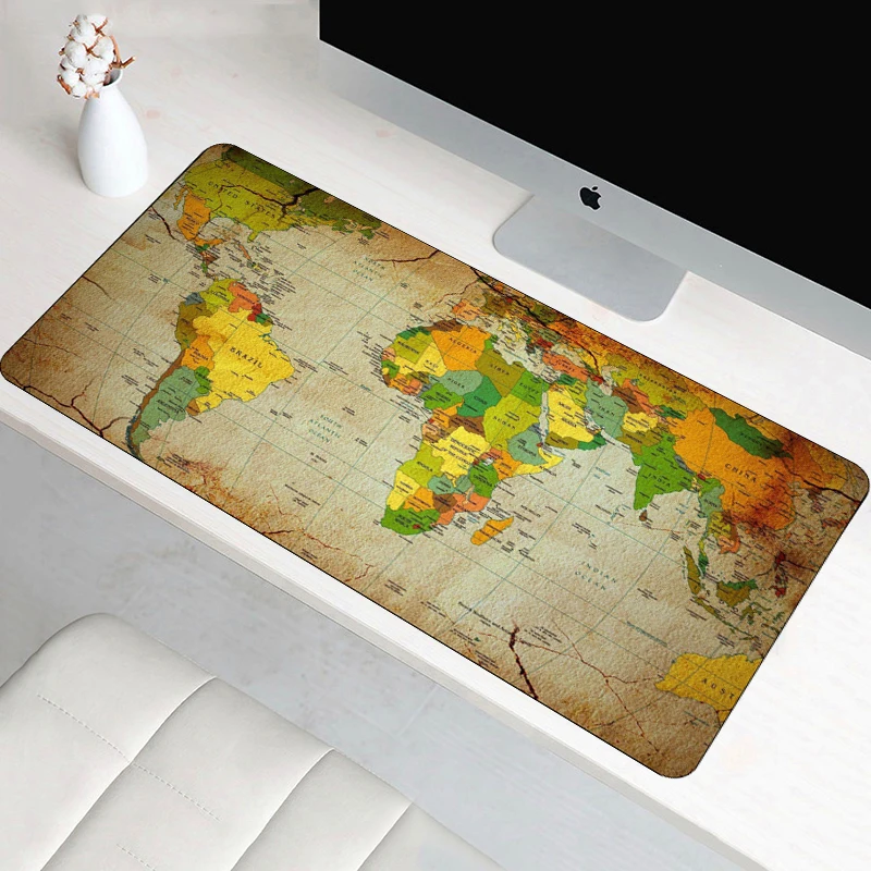 SIANCS 80x40cm Large World map Mouse Pad Big Desk Table keyboard Mat