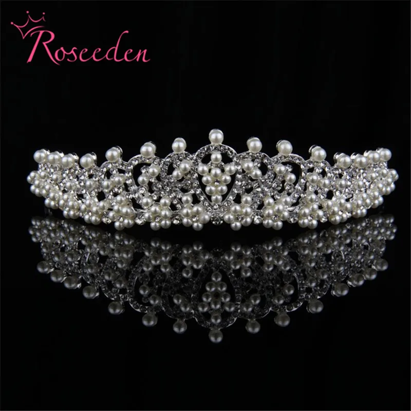 

drilling pearls floral bridal tiaras and crowns High quality tiara de noiva hairband Bride crown wedding accessories RE497
