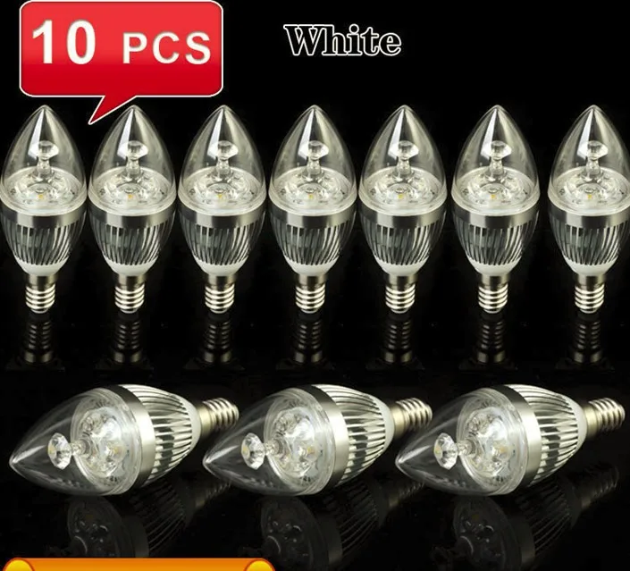 

LED Candle light E14 Dimmable CREE 12W = 45W / 9W = 35W Bubble Ball Bulb High Power Light Downlight Free Shipping