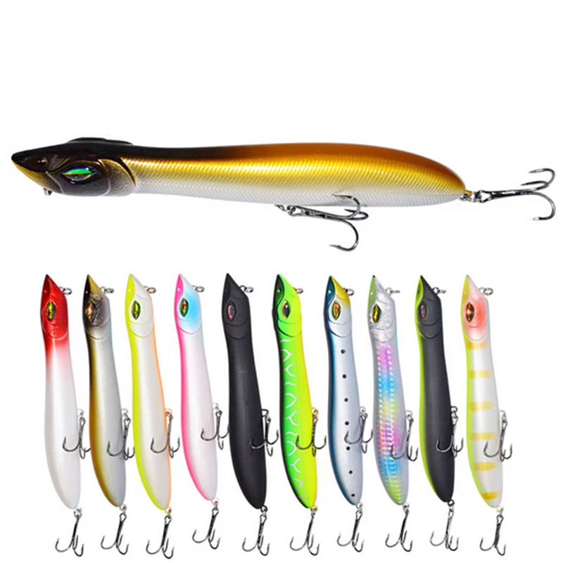 

Varejo 1Pcs 14cm 26g Popper Fishing lure Lifelike 3D-Eyes Hard Bait Isca Crankbait Wobblers Isca Popper Fishing equipment