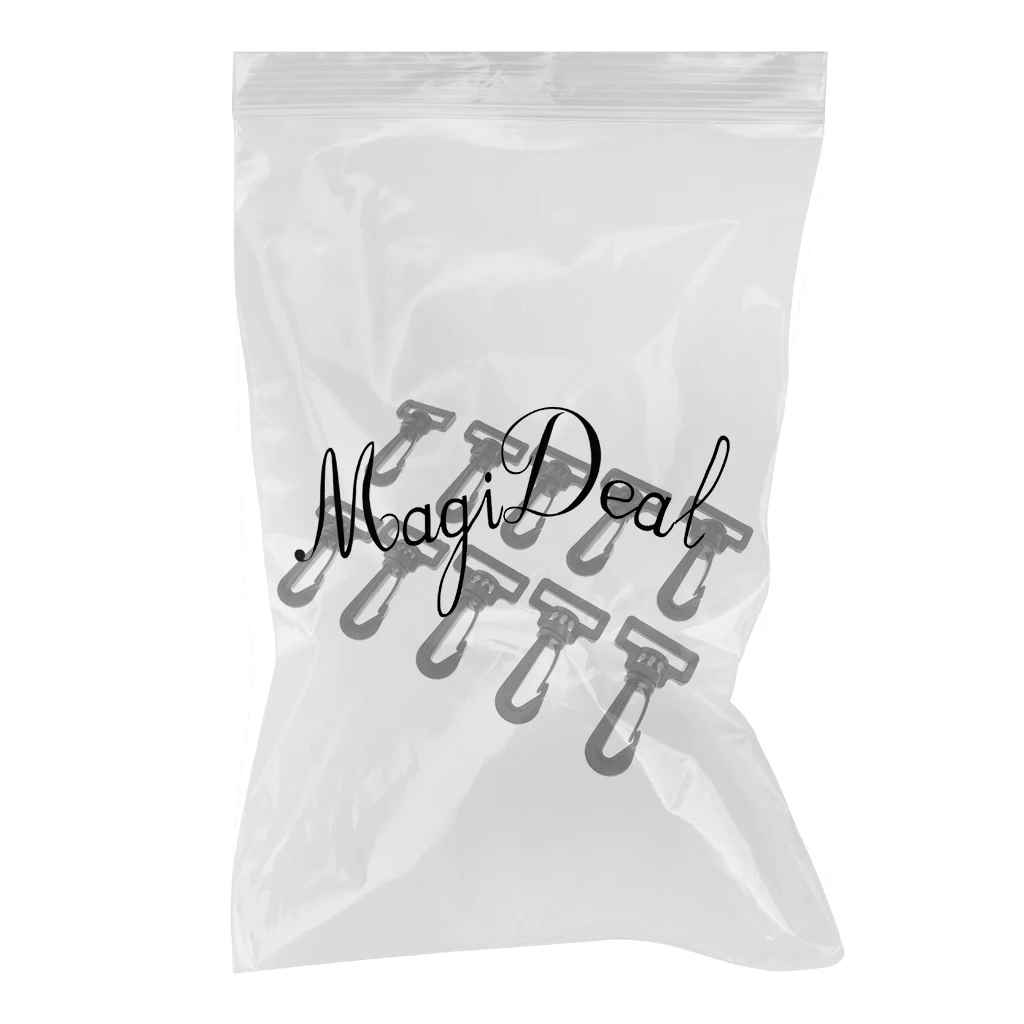 10Pcs 2/2.5/3/3.8mm Plastic Swivel Snap Hooks Buckle Hardware Paracord Outdoor Backpack Straps Webbing Bag Parts Accessories