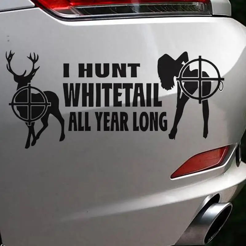 Hunt Sticker Name Hunting Shoot Buck Woman Hunter Shop Posters Vinyl