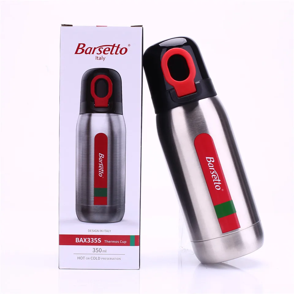 Barsetto BAX335S вакуумная кофейная Термокружка, бутылка для воды на открытом воздухе из нержавеющей стали, двойная холодная изоляционная чашка для BAH010N BAH400N