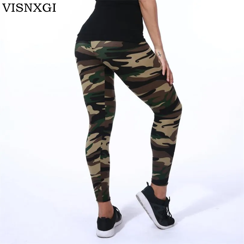 VISNXGI High Quality Women Leggings High Elastic Skinny Camouflage Legging Spring Summer font b Slimming b