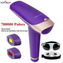 Depilador для тела лица профессиональный мини электрический IPL лазерная эпиляция машина более 700,0000 раз снято с бесплатным подарком