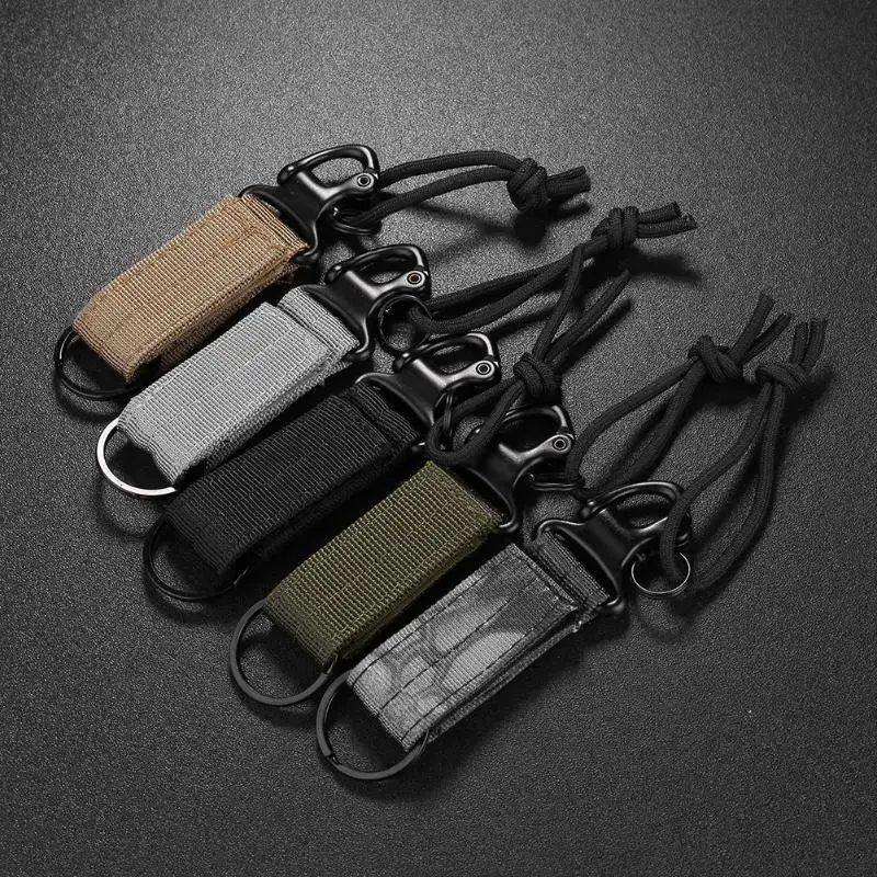 Outdoor Molle Nylon Webbing Belt Clip Key Hook Backpack Hanging Key ...