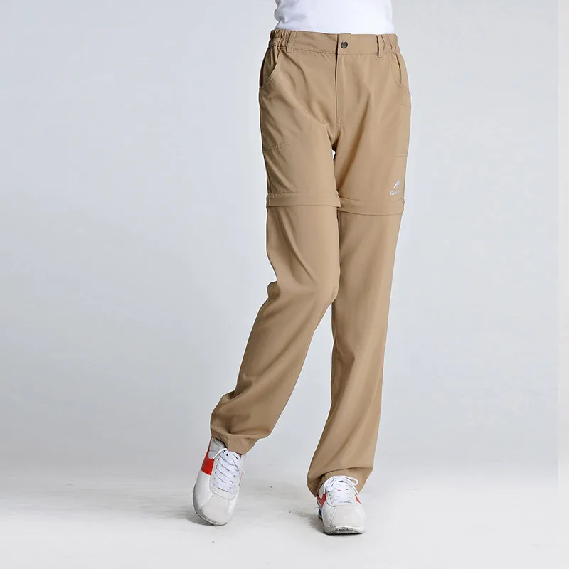 Mujeres deportes senderismo Trekking pantalones de secado rápido pantalones desmontables UV proteger al aire libre senderismo transpirable Pantalones otoño Mujeres deportes senderismo Trekking pantalones de secado rápido pantalones desmontables UV proteger al aire libre senderismo transpirable Pantalones otoño