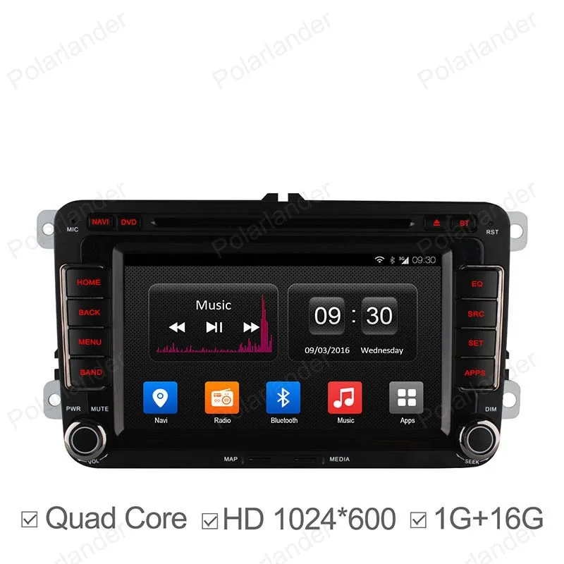Discount Android4.4 Car DVD For VW passat jetta polo golf Quad Core FM AM GPS radio support wifi 3G BT GPS DAB+ DVR TPMS DTV OBDII 23