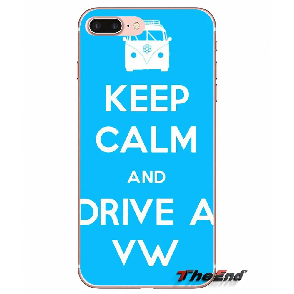 Для iPhone X 4 4S 5 5S 5C SE 6 6S 7 8 плюс samsung Galaxy J1 J3 J5 J7 A3 A5, с надписью «Keep Calm and Drive Фольксваген автомобильный чехол