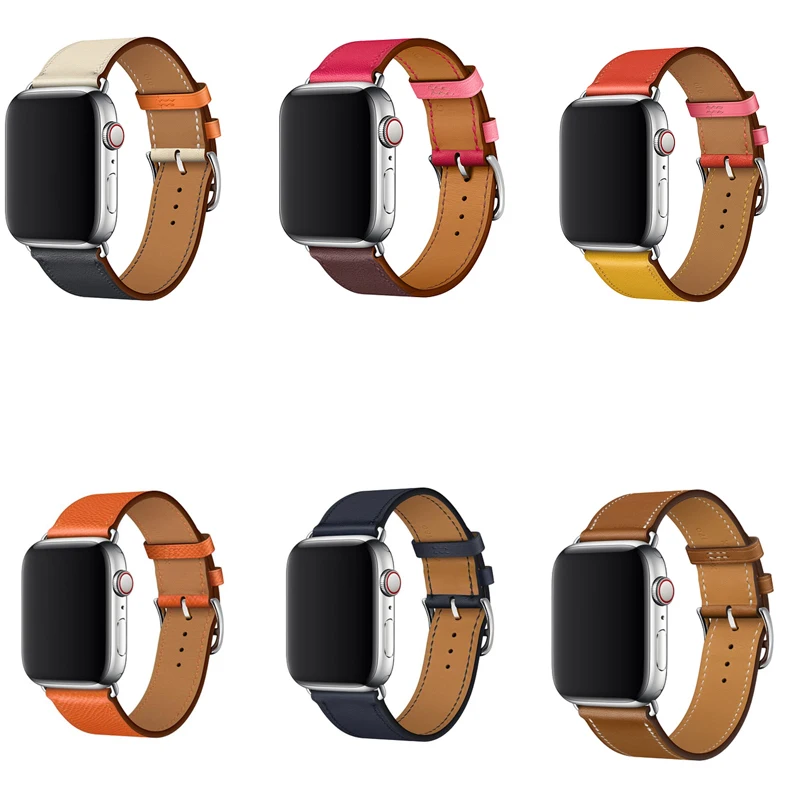

New arrival Single Tour band for apple watch series 4 3/2/1 Swift Leather strap for iWatch wristband 38mm 42mm 40mm 44mm