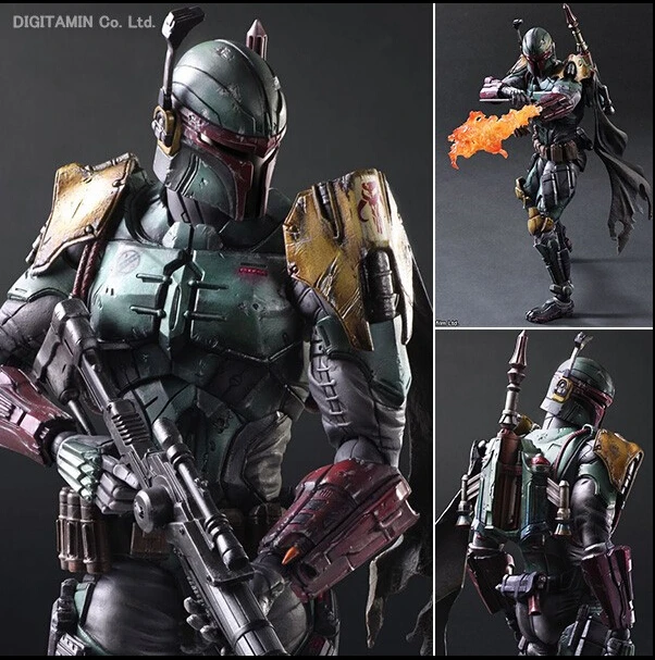 

Star Wars Boba Fett Action Figure Bounty Hunter Boba Fett Collection Model Brinquedos Play Arts Kai Star Wars PVC Figure PA38