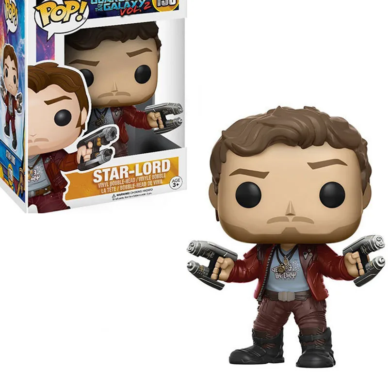 

FUNKO POP Guardians of the Galaxy Star Lord Vinyl Doll Marvel Action Figures Collection Model Car Decoration Figure Toys