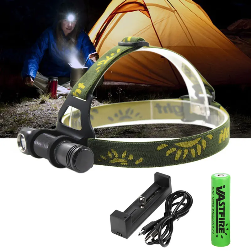 

10W Ultra bright Headlamp 4 Mode V5 Dimming Multi-function Portable Headlight New Process Design T6 LED lamp for 18650