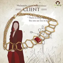 Игра престолов Melisandre assukai Ожерелья Подвески Песнь Льда и Огня R'hllor королевская жрица Красные Тени леди ювелирные изделия