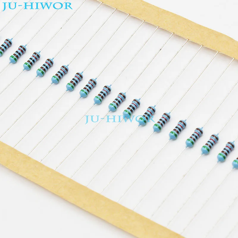 

(1000pcs/lot) 51K 56K 62K 68K 75K ohm ohms DIP 1/4W Watt 0.25W 1% Metal Film Resistor Resistors