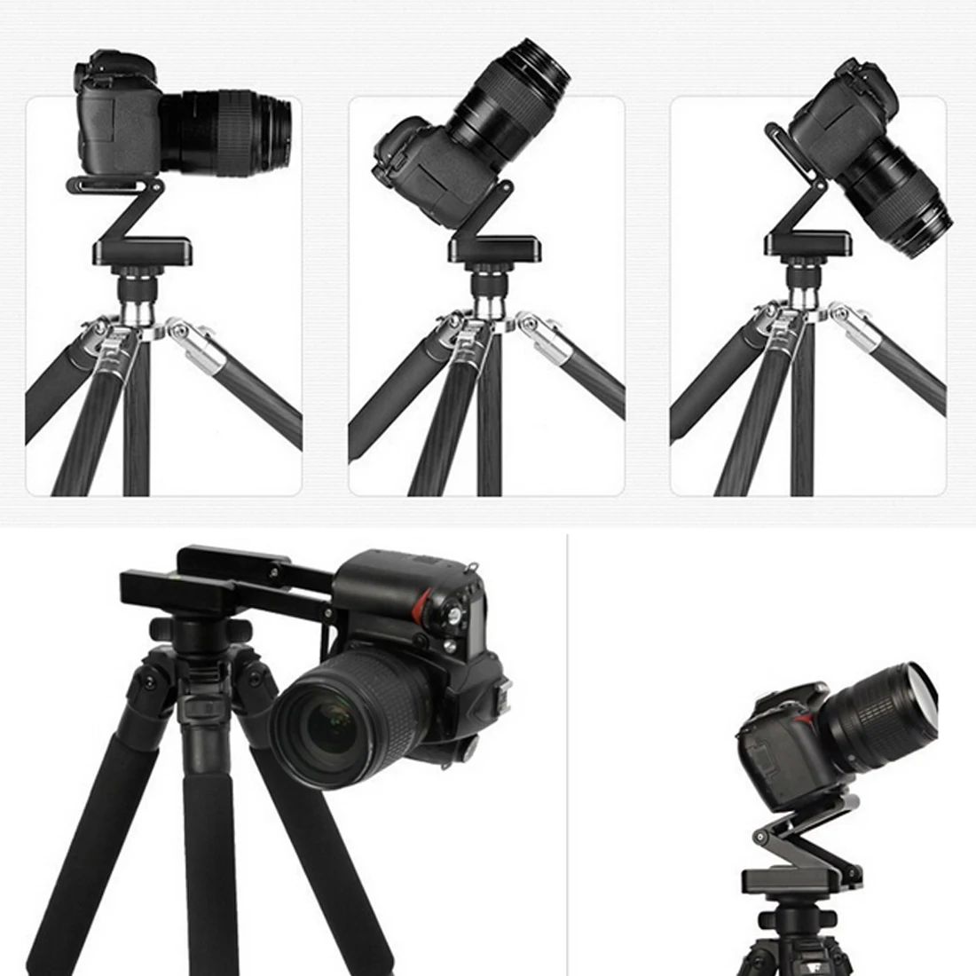 Centechia Z Type Tilt Tripod Head Flex Folding Z Pan For Canon Nikon