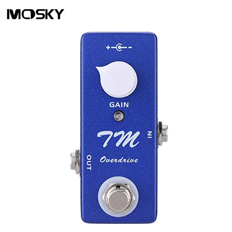 MOSKY мини ТМ Overdrive Pedal Электрогитары педаль эффектов с истинной обход Overdrive усиления для электрических Аксессуары для гитары