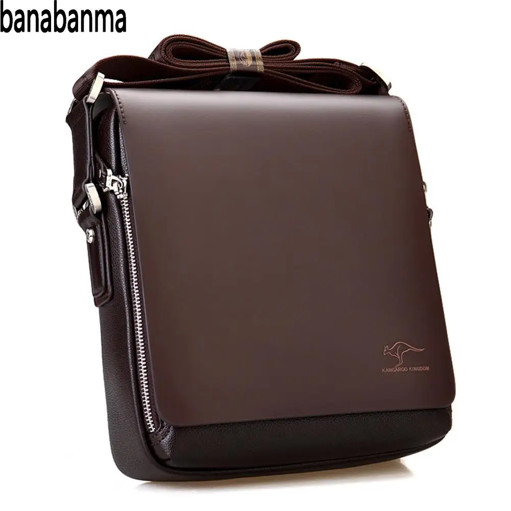 Banabanma Men Handbag New Arrived Brand Kangaroo Men's Messenger Bag Vintage Leather Shoulder Bag Handsome Crossbody Bag ZK50