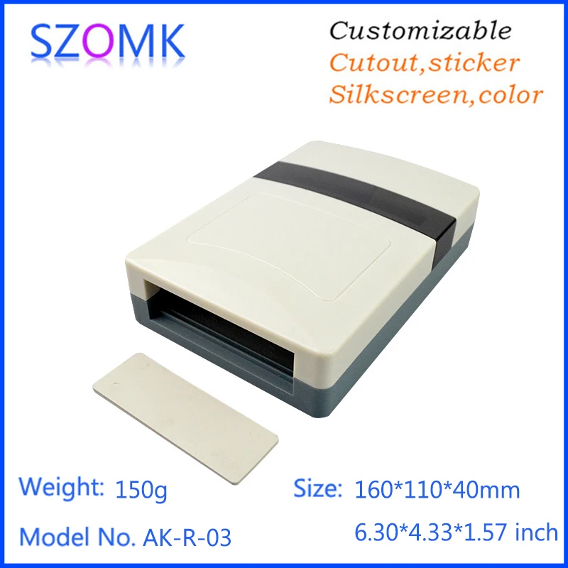 

4 pcs, 160*110*40mm szomk card reader plastic sensor enclosure for pcb design electronic equipment enclosure strong plastic case
