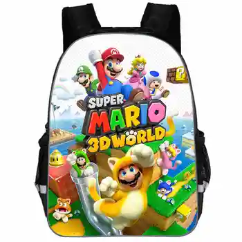 

Mario Backpack Animal Anime FNAF Freddy UT Sans 3D World Casual School Bags Toddlers Boys Girls Teenager Mochila Gift Bolsa
