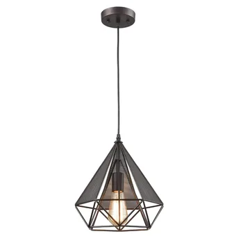 

Nordic Lighting Polygon Art Deco Vintage Wire Pendant lights for Kitchen loft cafe shop Oil Rubbed Bronze hanging light fixtures