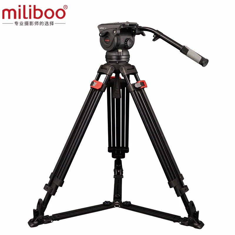 Premium Offer for  miliboo M8DL/M8DT Aluminum Carbon fiber professional video camcorder Tripod better than Manfrotto