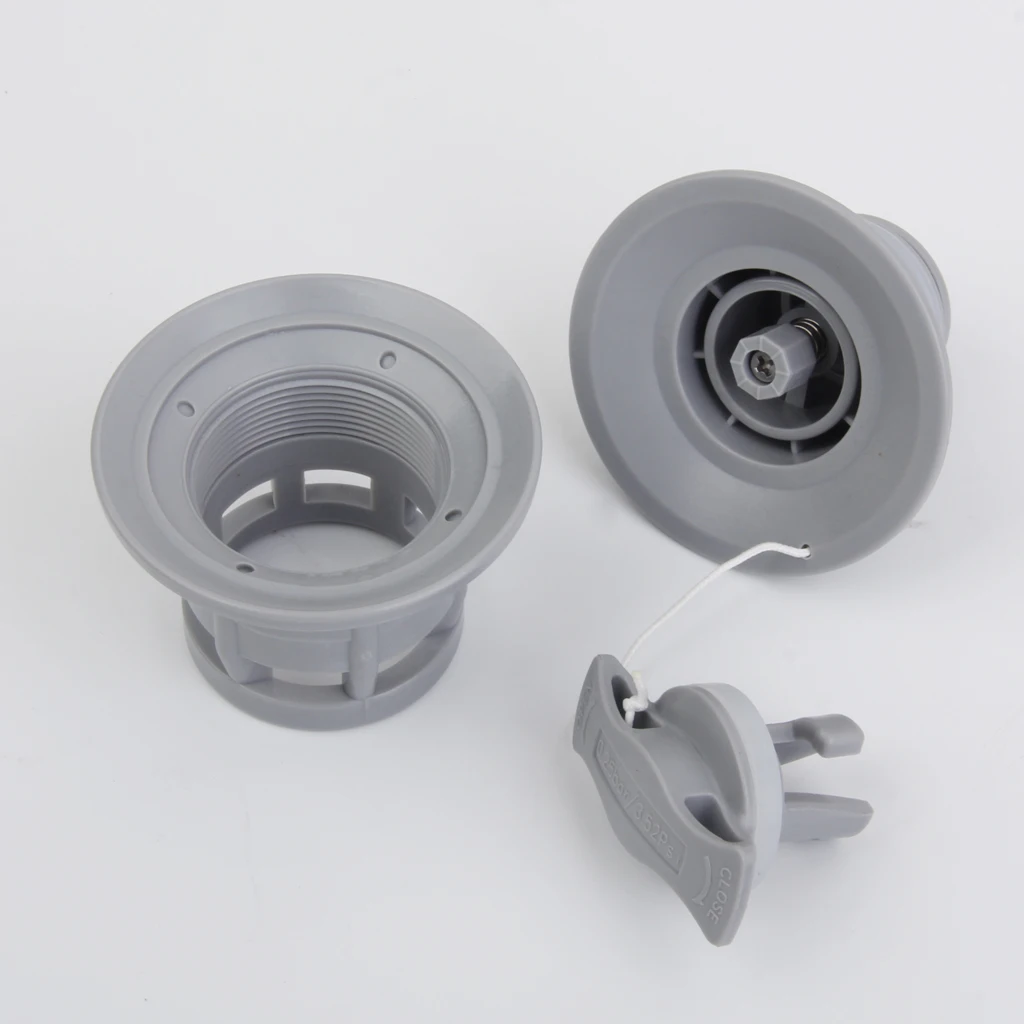 2 Pieces Double Seal Air Valve for Inflatable Boat Raft Dinghy Kayak Canoe Surfing Replacement