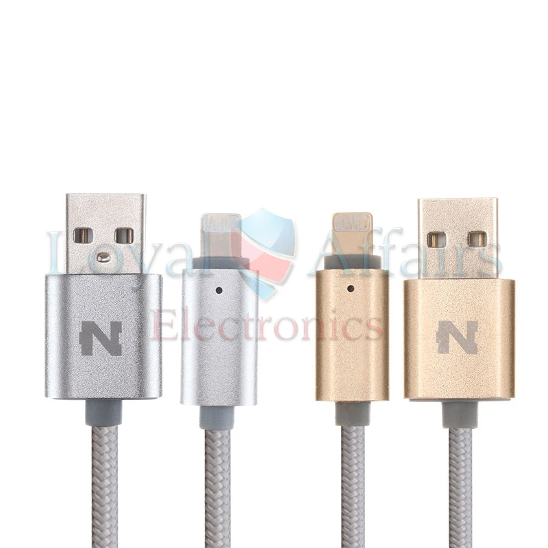 NOHON 150 см светодиодный умный USB кабель для iPhone X 8 5S 6 Plus 6S ipad 4 mini Air IOS 6 7 8 9 10 11 алюминиевый сплав кабель для зарядки и передачи данных