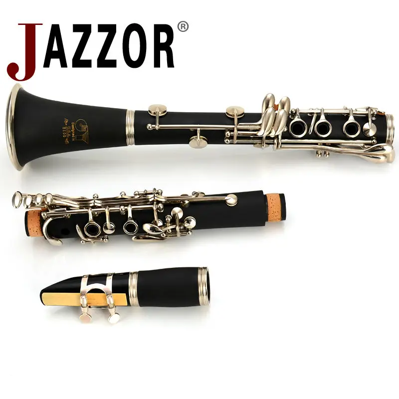 Профессиональный JAZZOR кларнет JYCL E100 B плоский жесткий резиновый 17 ключ с