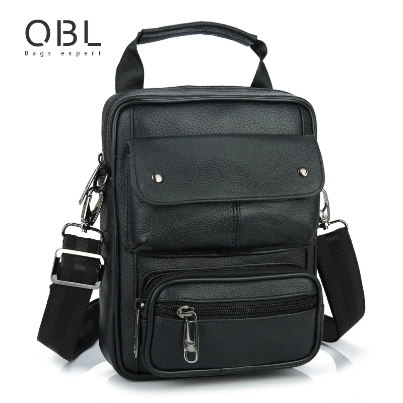 couro bolsa de ombro homens Material Principal : Couro Genuíno