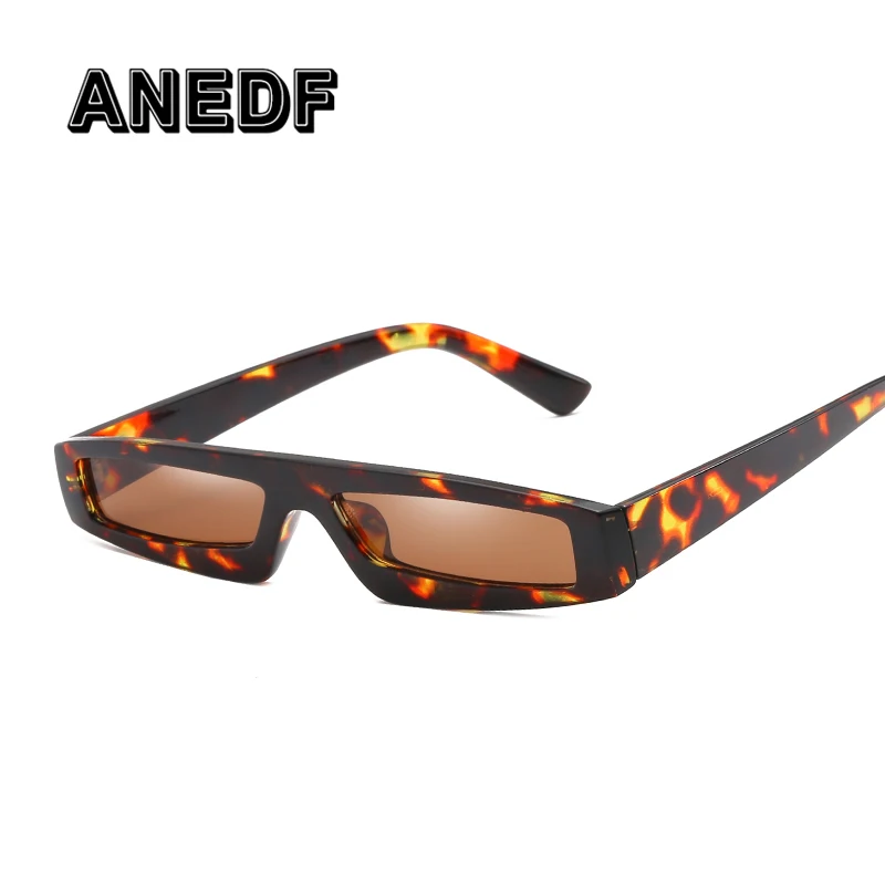 

ANEDF Small Rectangle Sunglasses 2018 Plastic Frame Clear Lens Sun glasses For Women Unisex UV400 Eyewear De Sol
