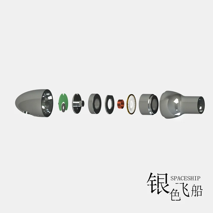AK Moondrop космический корабль ортопедические наушники в ухо супер бас HiFi головная