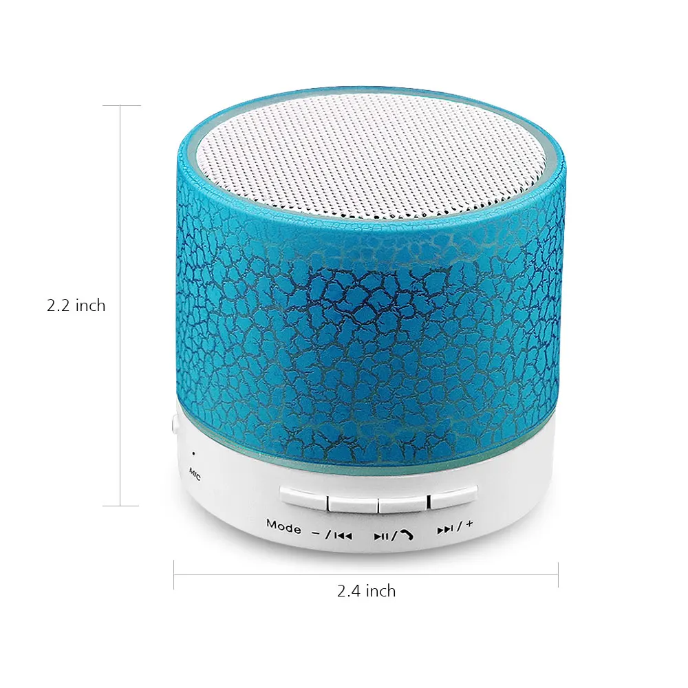 Мини Bluetooth динамик с поддержкой TF AUX громкой связи USB сабвуфер FM радио портативный